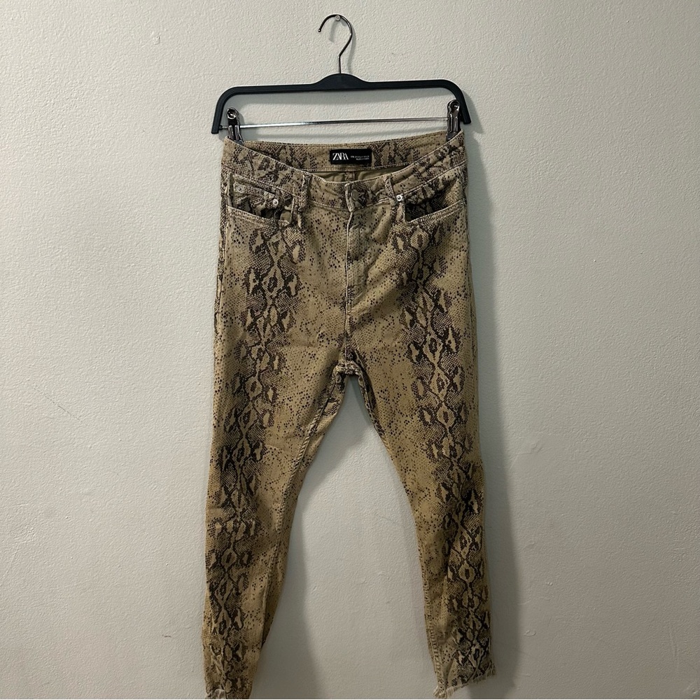 Zara Snake Skinny Jeans